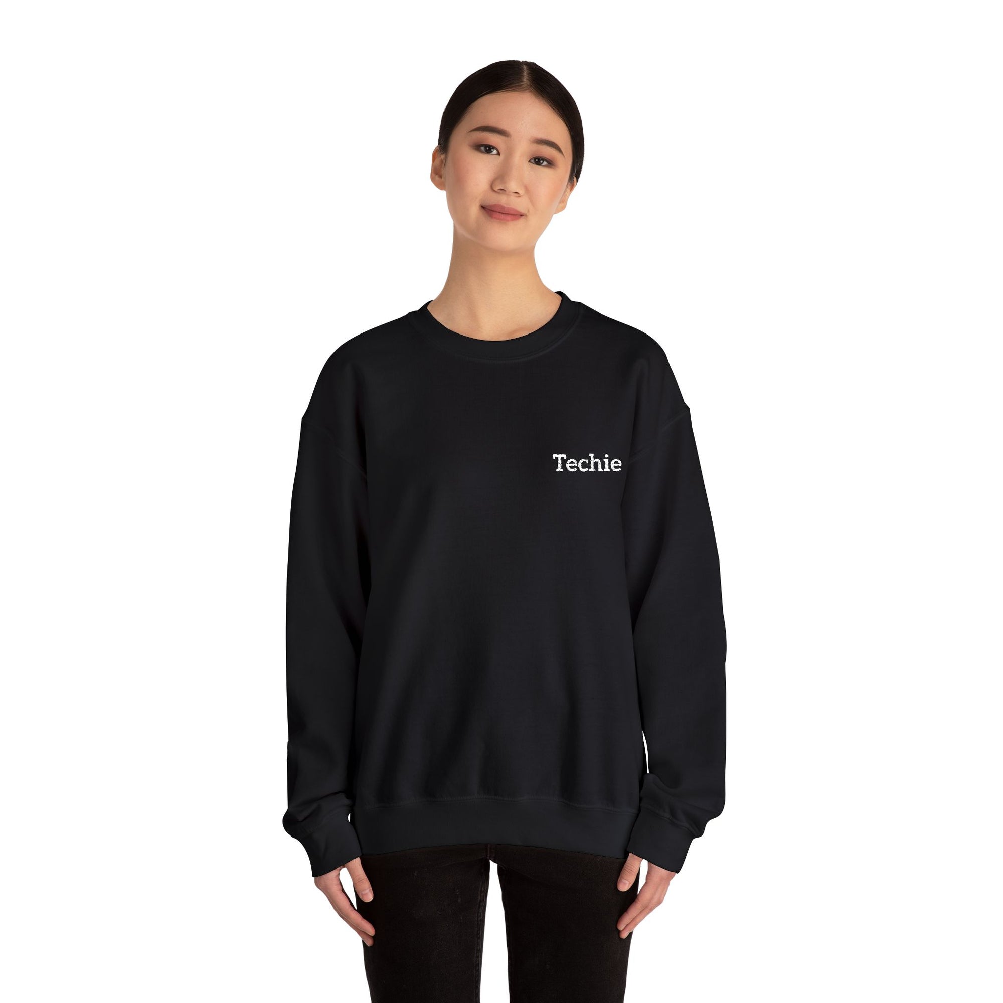 Techie Embroidered Crewneck Sweatshirt
