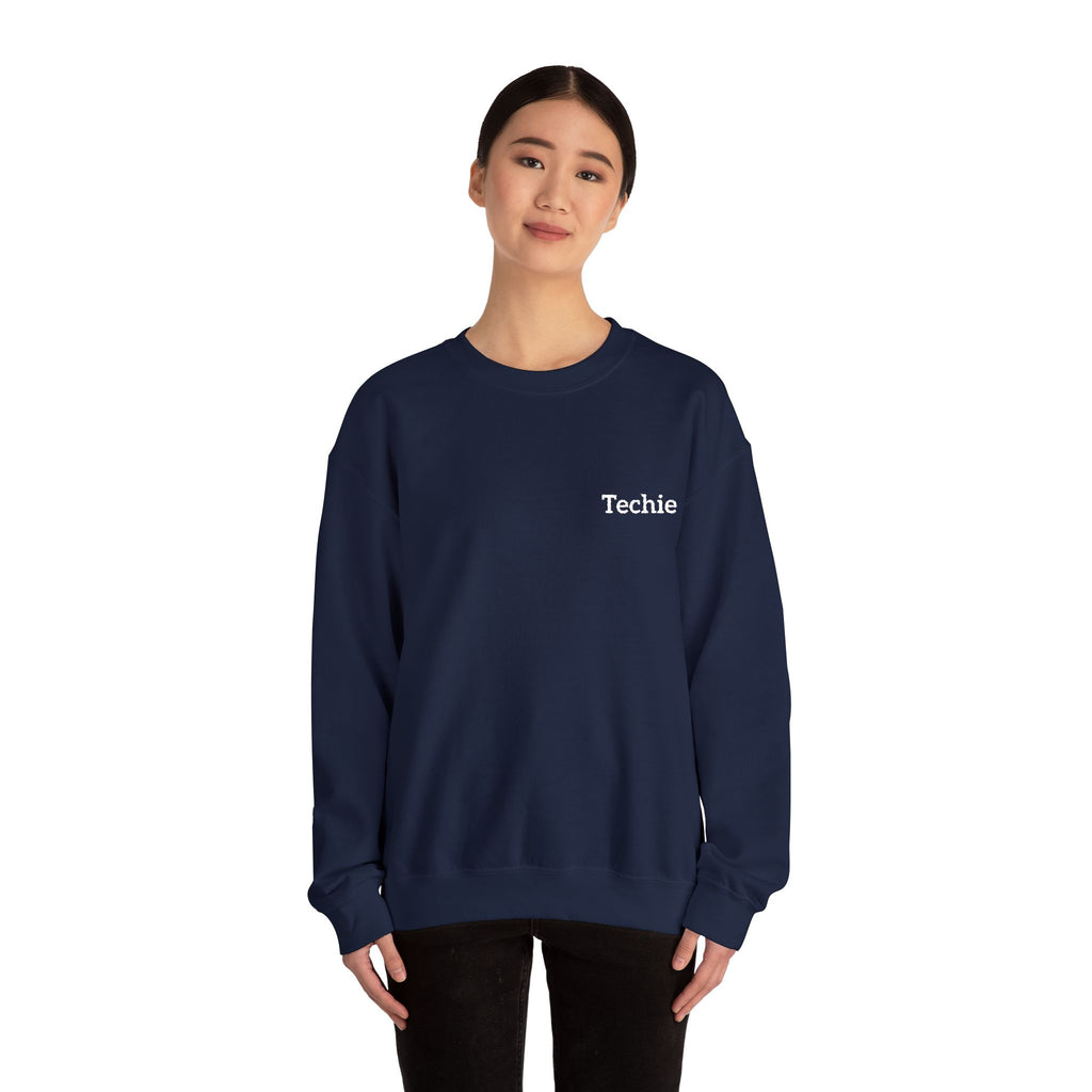 Techie Embroidered Crewneck Sweatshirt