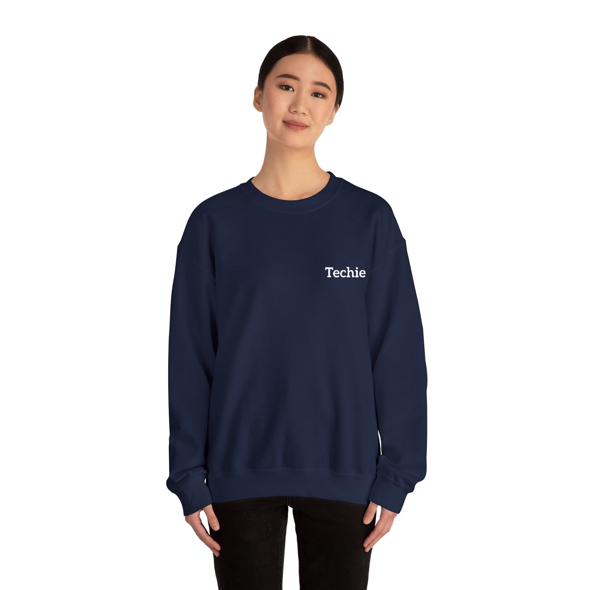 Techie Embroidered Crewneck Sweatshirt