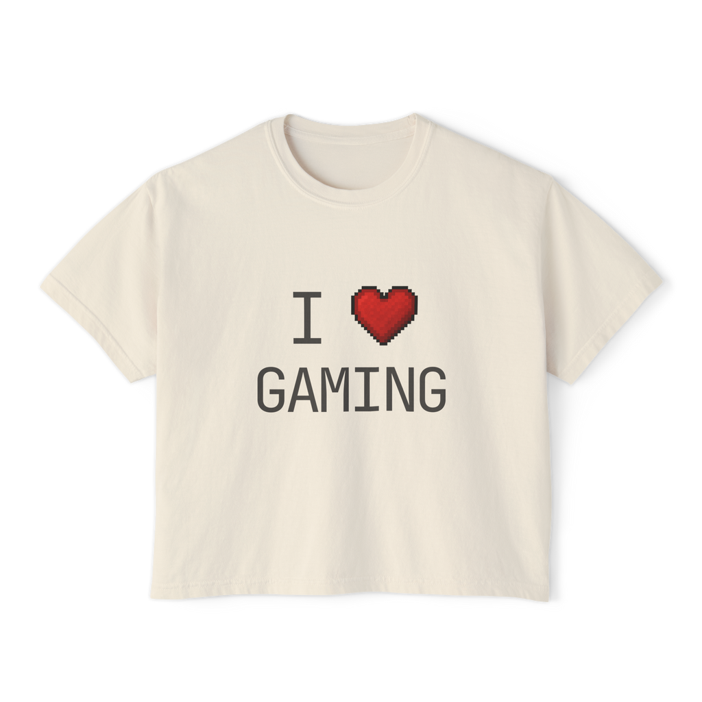 I Love Gaming  Boxy Tee