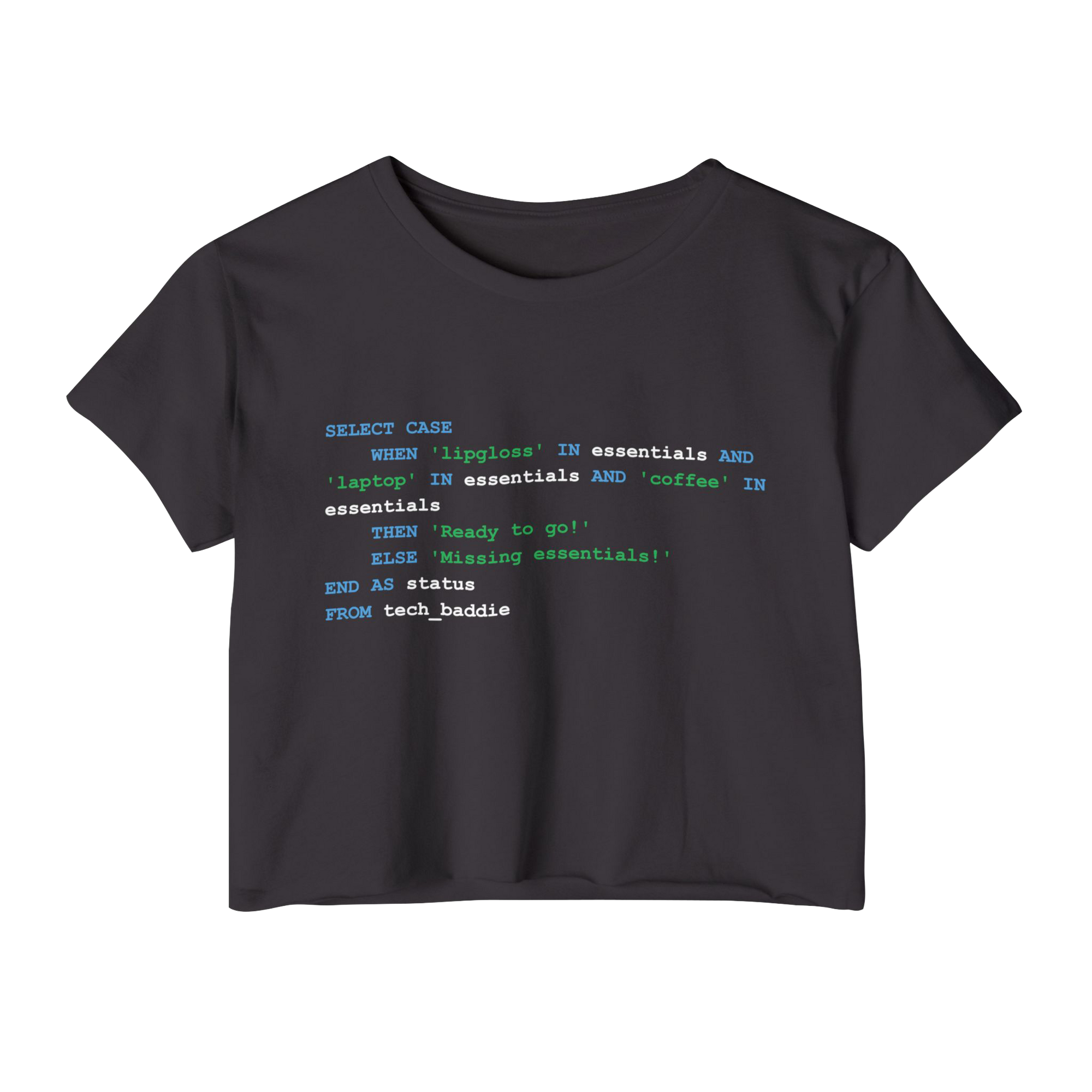SQL Baddie Crop Top