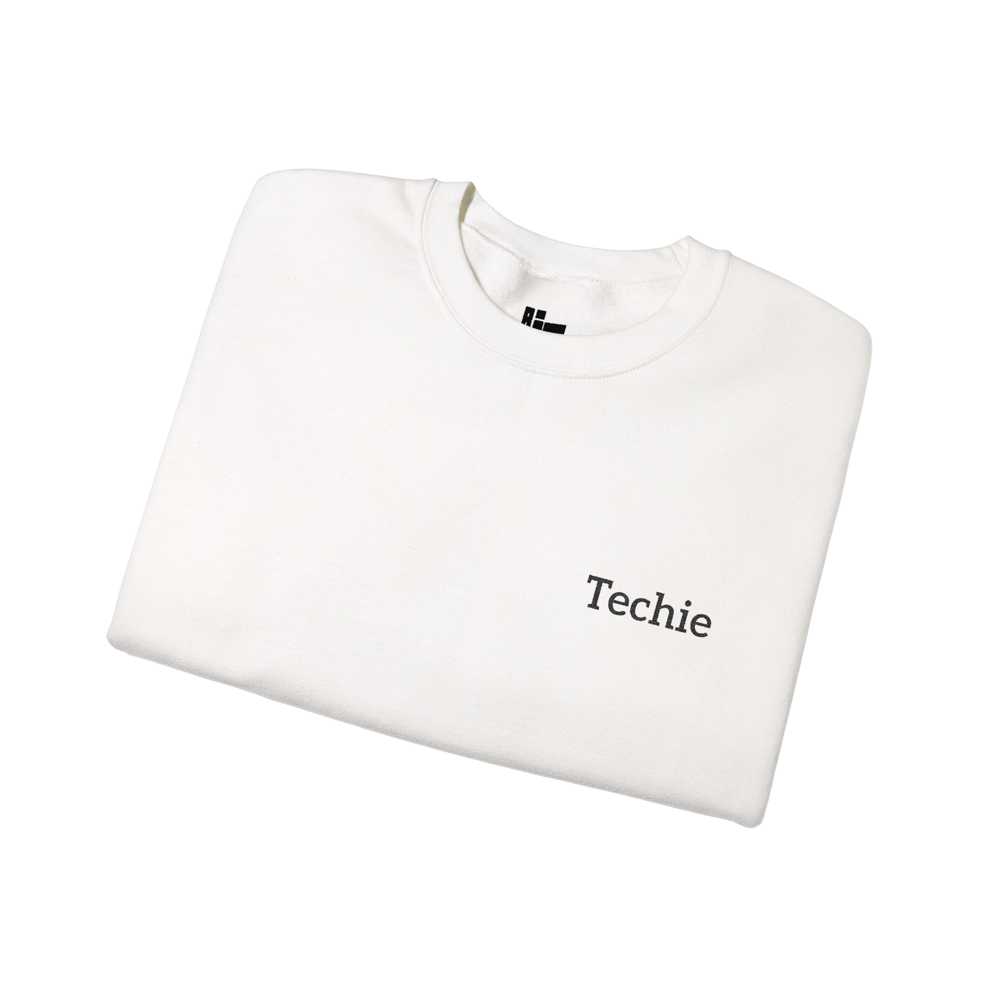 Techie Crew Neck Sweatshirt - White