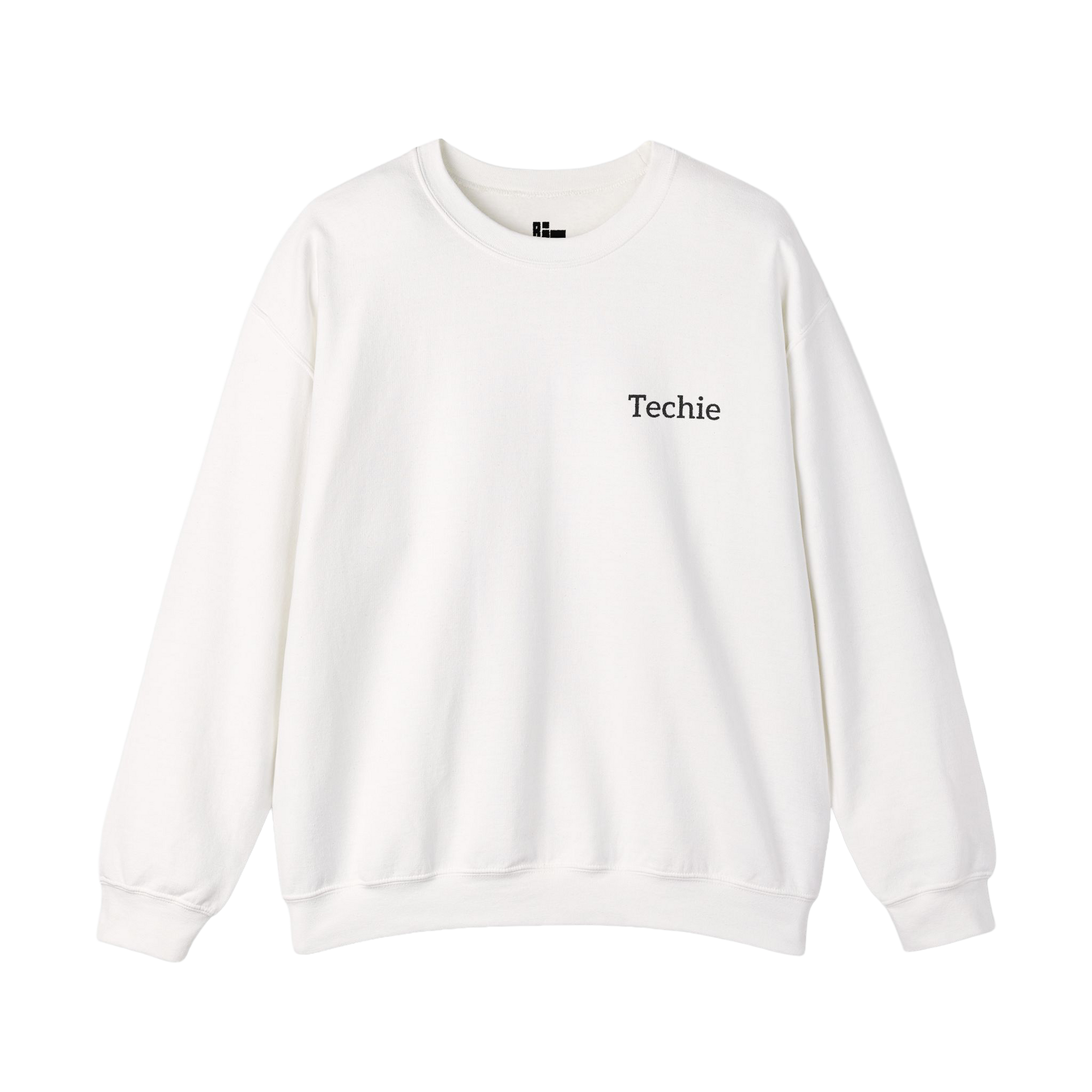 Techie Crew Neck Sweatshirt - White