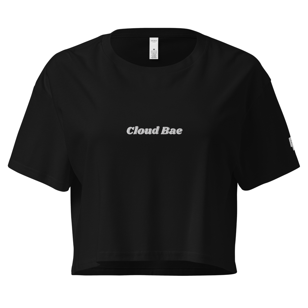 Cloud Bae Embroidered Crop Top
